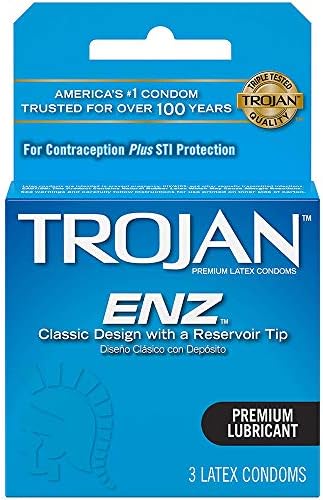 Trojan Enz Lubricated Size 3s Trojan Enz Lubricated Latex Condoms 3ct TROJAN