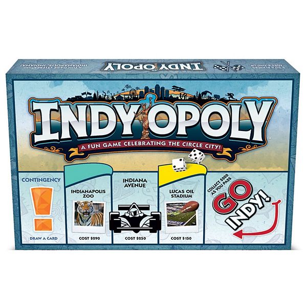 Late For The Sky: Indy-Opoly - Indianapolis Themed Family Board Game Late For The Sky