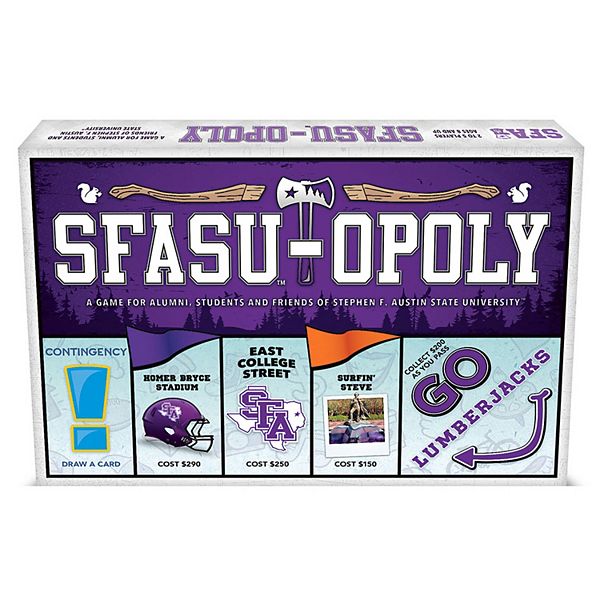 Late For The Sky: SFASU-Opoly - University Themed Family Board Game Late For The Sky