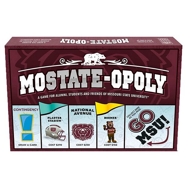 Late For The Sky: Mo State-Opoly - Missouri State University Themed Family Board Game Late For The Sky