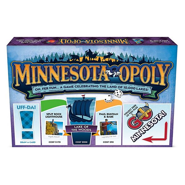 Late For The Sky: Minnesota-Opoly - State Themed Family Board Game Late For The Sky