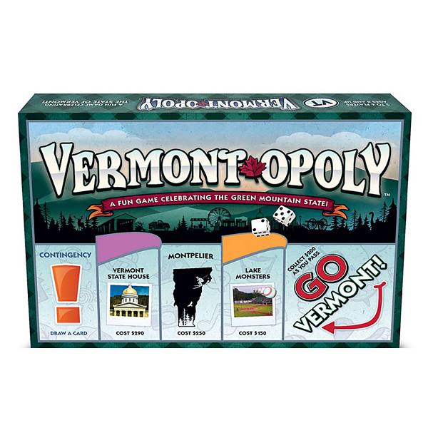 Late For The Sky: Vermont-Opoly - State Themed Family Board Game Late For The Sky