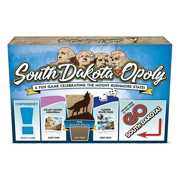 Late For The Sky: South Dakota-Opoly - State Themed Family Board Game Late For The Sky