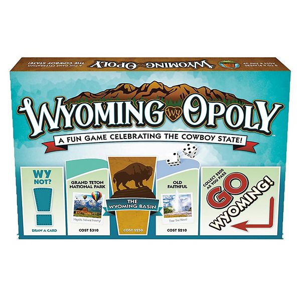 Late For The Sky: Wyoming-Opoly - State Themed Family Board Game Late For The Sky