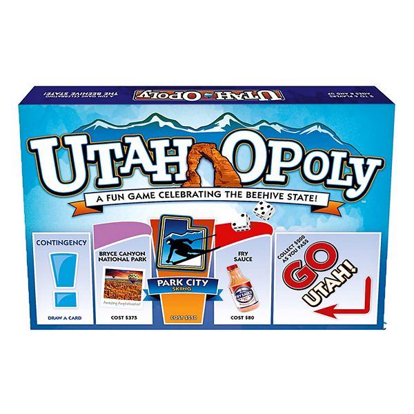 Late For The Sky: Utah-Opoly - State Themed Family Board Game Late For The Sky