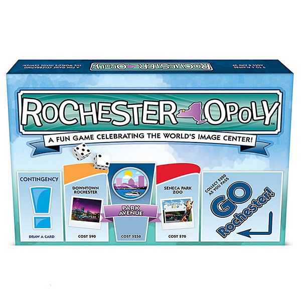 Late For The Sky: Rochester-Opoly - City Themed Family Board Game Late For The Sky