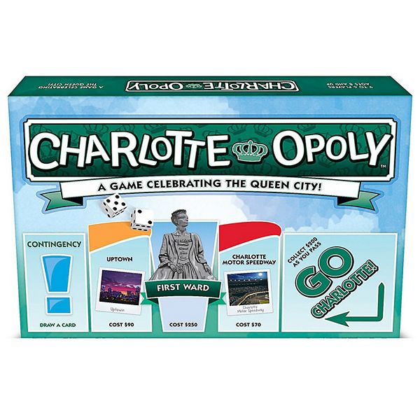 Late For The Sky: Charlotte-Opoly - City Themed Family Board Game Late For The Sky