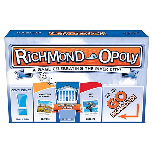 Late For The Sky: Richmond-Opoly - City Themed Family Board Game Late For The Sky