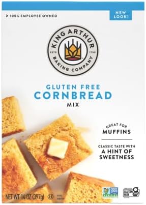 King Arthur Flour, Cornbread + Muffin Mix, Gluten Free, 14 Ounce King Arthur