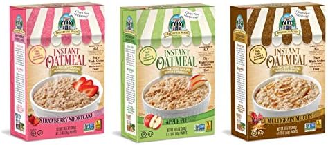 Bakery On Main Gluten-Free, Non-GMO Ancient Grains Instant Oatmeal, Variety Pack Box, 10.5 Oz, Pack of 6 Bakery On Main