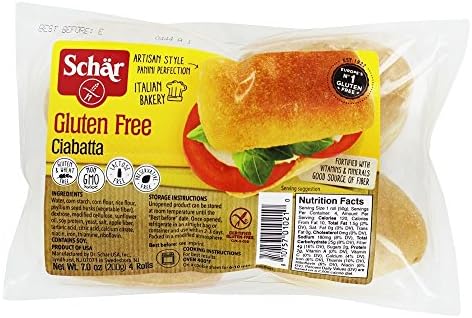 Schar Ciabatta 7 Ounce (Pack of 3) Schar