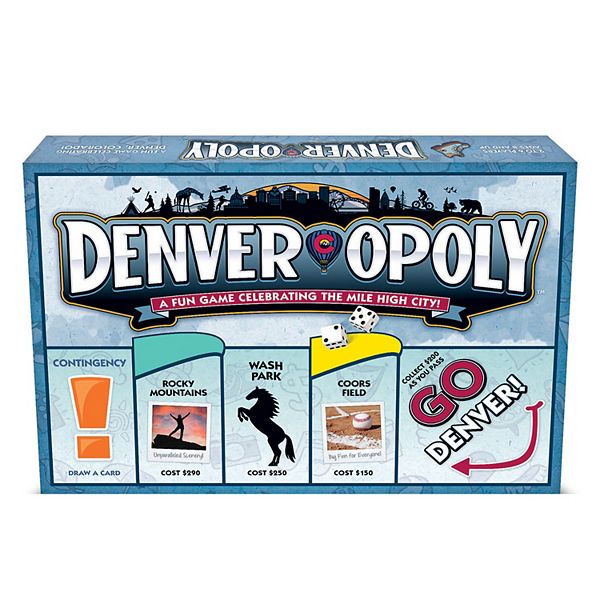 Late For The Sky: Denver-Opoly - City Themed Family Board Game Late For The Sky