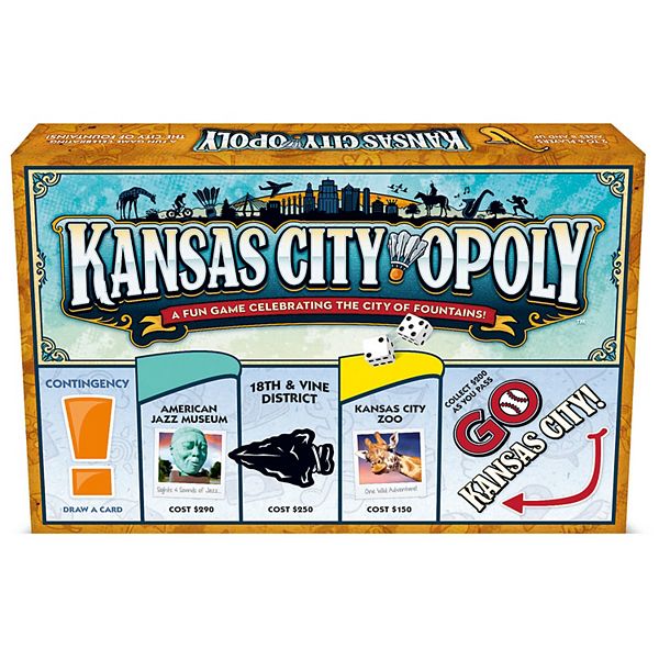 Late For The Sky: Kansas City-Opoly - Themed Family Board Game Late For The Sky