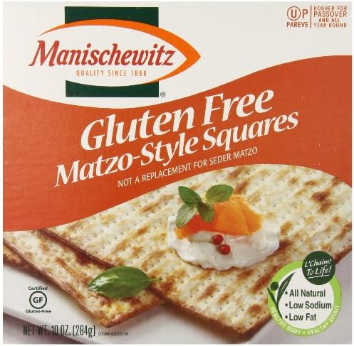 Manischewitz All Natural Gluten Free Matzo Style Squares, 10 Ounce Manischewitz