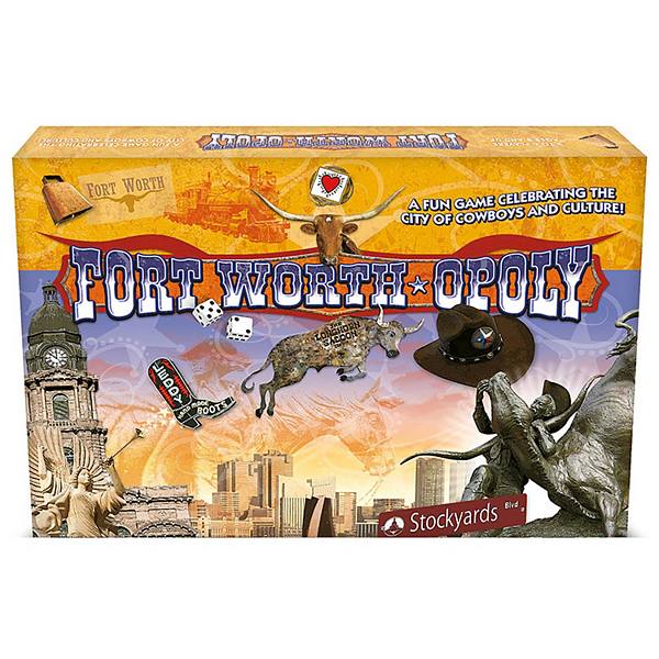 Late For The Sky: Fort Worth-Opoly - City Themed Family Board Game Late For The Sky