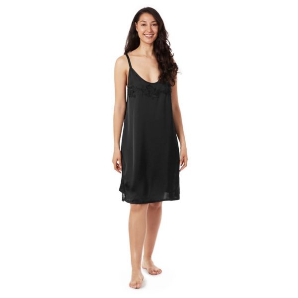 Women's Slip Dress With Lace Memoi