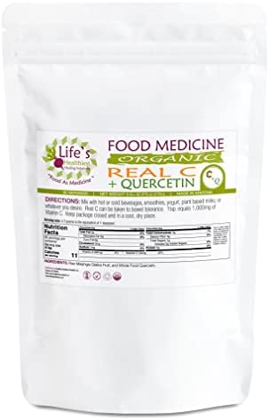 Life’s Healthiest Real C with Quercetin GoodFood Powder 100% bioavailable nutrients from non-citrus whole fruit. Organic, plant-based, non-GMO, clean and raw. 60 servings. The Beet Lady