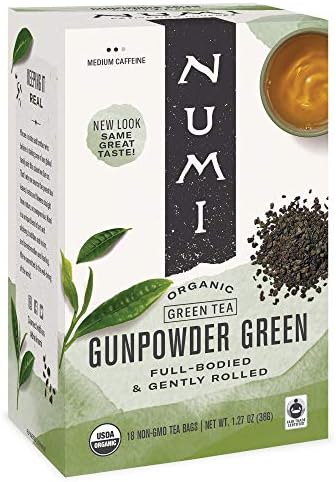 Numi Gunpowder Green Tea 100 Individual Sealed Bags Numi