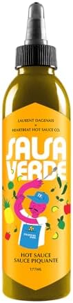 Heartbeat Hot Sauce Co. x Laurent Dagenais - Salsa Verde, 6 oz. - Small Batch & Handmade, Gluten Free, Preservative Free HEARTBEAT HOT SAUCE CO.