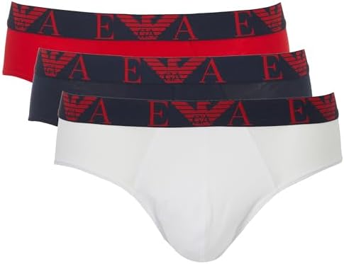 Emporio Armani Men's Bold Monogram 3-Pack Brief Emporio Armani