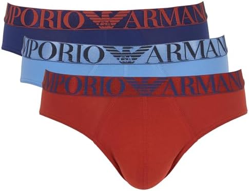 Emporio Armani Men's Shiny Logoband 3-Pack Brief Emporio Armani