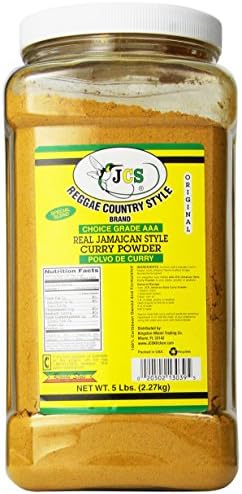 JCS Reggae Country Style Brand Real Jamaican Style Curry Powder 5 Lbs Jcs