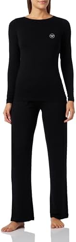 Emporio Armani Women's Fluid Viscose Long Sleeve Pajamas Emporio Armani