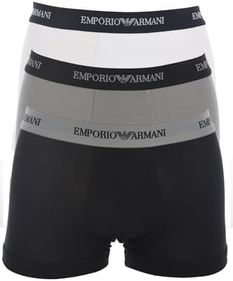 Emporio Armani Men’s 3-Pack Tricolour Boxer Shorts M Multicolor Emporio Armani