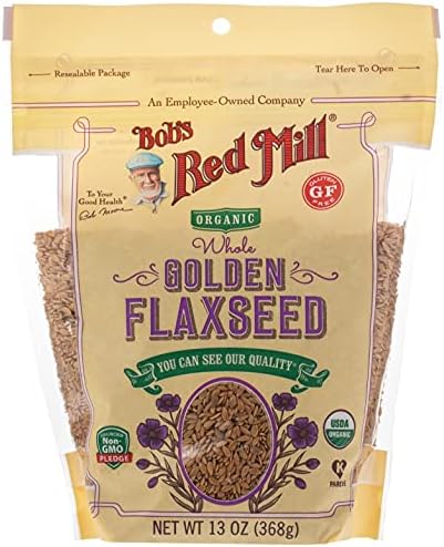 Bob's Red Mill Resealable Organic Whole Golden Flaxseed, 13 Ounce (Pack of 1) Bob's Red Mill