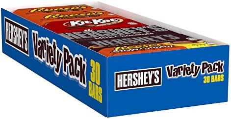 Шоколадные батончики, 30 шт., ассорти KIT KAT, REESE'S и HERSHEY'S, индивидуальная упаковка Hershey's