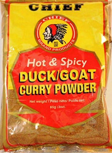 Chief Hot & Spicy Curry Powder (Goat/Duck) 3 oz Pack Chief