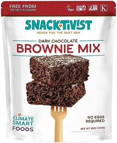 Snacktivist Foods - Gluten-free Brownie Baking Mix - Vegan, Egg-Free, Dairy-Free, Non-GMO, 12 Ounce Snacktivist Foods