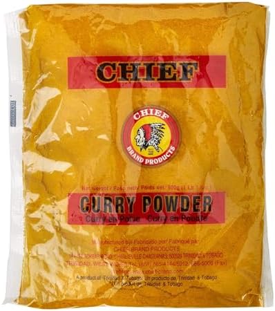 CHIEF CURRY POWDER 500G, 17.5 OZ MADE IN TRINIDAD & TOBAGO Chief Brand Products