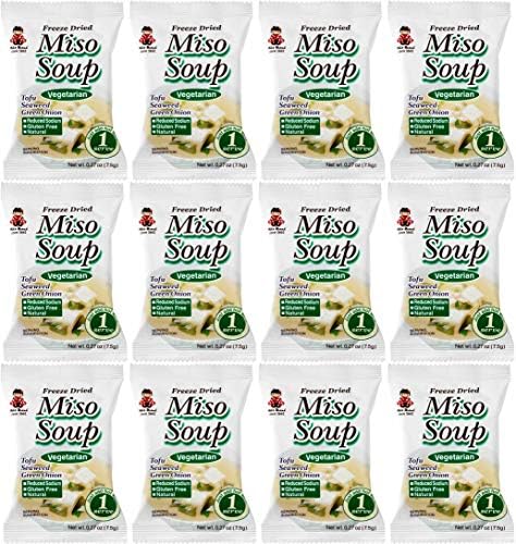 Miko Brand Freeze Dried Soup, Vegetarian, miso, 3.24 Ounce (Pack of 12) MIYASAKA JOZO USA INC