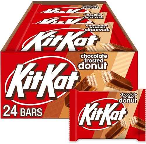 Вафельные батончики KIT KAT с шоколадной глазурью и вкусом пончика, 42 г (24 шт.), кошерный продукт Kit Kat