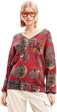 Desigual Women's Woman Flat Knit Thick Gauge Pullover Desigual