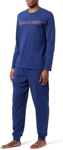 Emporio Armani Men's Megalogo Long Pajamas Emporio Armani