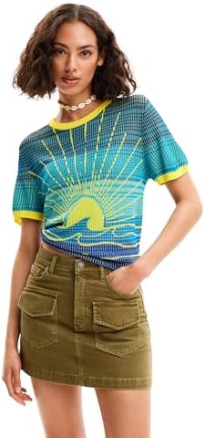 Desigual Women's Knit Wave T-Shirt Desigual