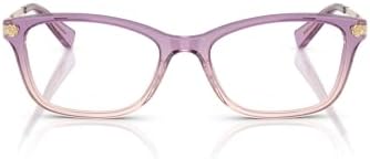 COACH Women's HC6142 Square Prescription Eyewear Frames, Amethyst/Pink Gradient/Demo Lens, 51 mm Coach