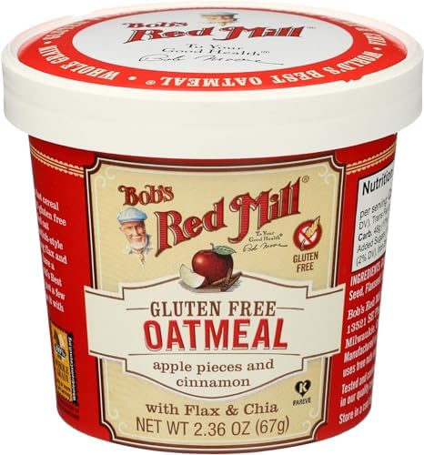 Bob's Red Mill Gluten-Free Apple Cinnamon Oatmeal, 2.36 Ounce, Pack of 12 Bob's Red Mill