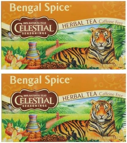 Celestial Seasonings Herbal Tea, Bengal Spice 20 Count (Pack of 2) Celestial Seasonings