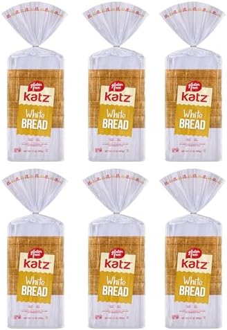 Katz Gluten Free White Bread | Dairy Free, Nut Free, Gluten Free | Kosher (6 Packs of 1 Sliced Loaf, 21 Ounce Each) Katz Gluten Free