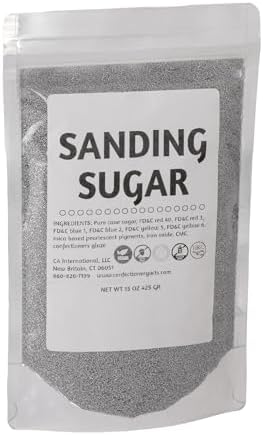 BLUE SANDING SUGAR CRYSTALS - Sparkly, Colorful, Edible, Sugar Crystals, Sprinkle Mix, for Baking, Dessert Decorating, Coctails, Drink Rimming Sugar, Perfect Topping, Gluten Free, Vegan, Nuts Free, Egg Free, Kosher, Made in USA, 15oz Sweet Eva’s