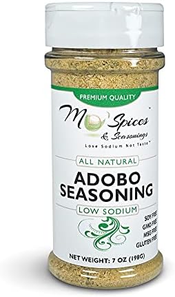 Mo'Spices & Seasonings - Adobo Seasoning, Low Sodium, Gluten Free, Non-GMO, Soy Free, MSG Free, Vegan, Paleo & Keto Friendly-Health Conscious-Sea Salt - Spices - Perfect for Foodies & Picky Eaters Mo'Spices & Seasonings