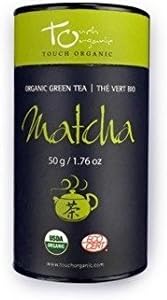 Organic Matcha Green Tea - Touch Organic 50g. - USDA Certified Organic Matcha Green Tea Powder. Perfect for any time of the year. Try Iced for a Flavor explosion! Touch Organic