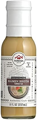 Yamasa, Artisanal Miso Ramen Broth Concentrate, Serves 8 Bowls, Gluten Free, No MSG Added, Certified in the Japanese Tradition, 8oz Yamasa