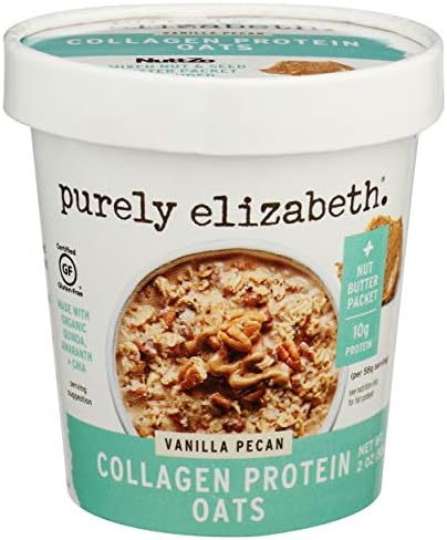 purely elizabeth , Oats Vanilla Pecan Collagen Protein, 2 Oz Purely elizabeth.