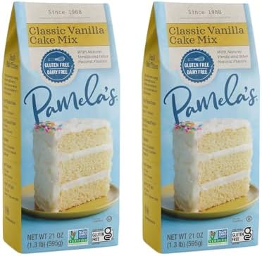 Pamela's Products Gluten Free Cake Mix Vanilla -- 21 oz - 2 pc Pamela's Products