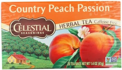 Celestial Seasonings Herbal Tea,Country Peach Passion, (2 Pack) Celestial Seasonings