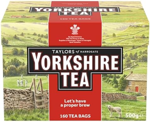 Чай чёрный Yorkshire Gold, 160 пакетиков, насыщенный вкус, идеально подходит для подачи с молоком Yorkshire Tea